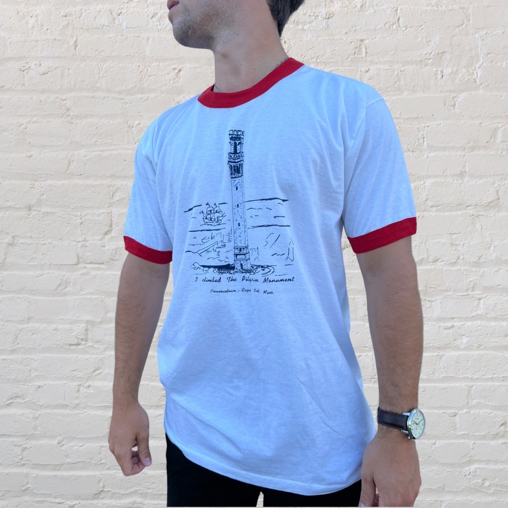 Vintage 90’s Screen Stars Best “I Climbed The Pilgrim Monument” T-Shirt